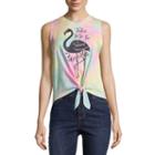 Take Me To Paradise Tie Front Tank - Junior