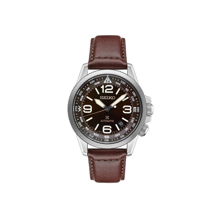 Seiko Prospex Mens Brown Strap Watch-srpa95