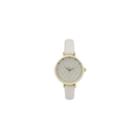 Geneva Platinum Womens White Strap Watch-10072
