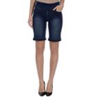 Lola Jeans Mid-rise Pull On Bermuda