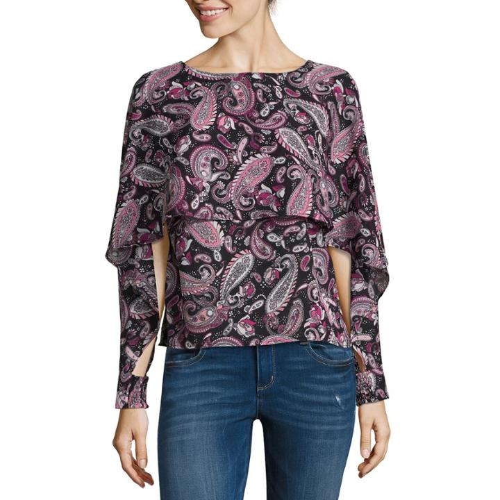 Libby Edelman Double Layer Ruffle Top