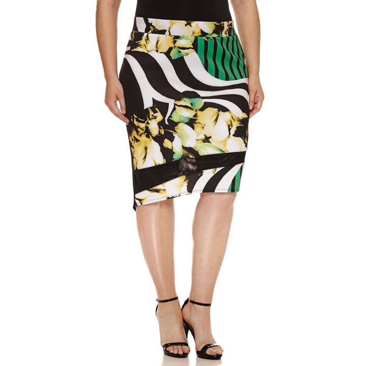 Bisou Bisou Asymmetrical Skirt-plus