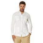 Cubavera 100% Linen Long Sleeve 4 Pocket Guayabera