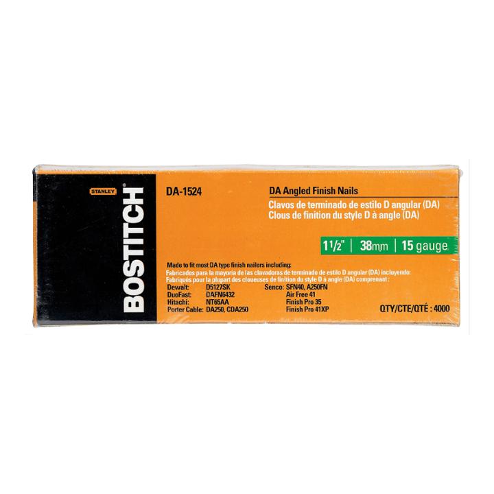 Bostitch Stanley Da-1524 1-1/2 Da Angled Finish Nails 4;000 Count