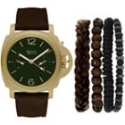 Mixit Mens Brown 5-pc. Watch Boxed Set-jcp5455g611-044
