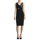 Weslee Rose Sleeveless Lace Panel Dress
