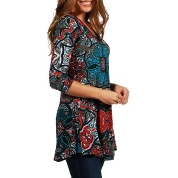 24/7 Comfort Apparel Pacific Heights Tunic Top