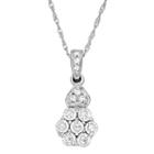 Diamond Blossom 1/10 Ct. T.w. Diamond Pendant Necklace