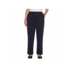 Alfred Dunner Talk Of The Town Ponte Flat Front Pants