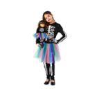 Skeleton Tutu Child Costume With Matching 18 Doll Costume