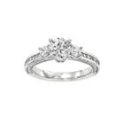3/4 Ct. T.w. Diamond 14k White Gold 3-stone Engagement Ring