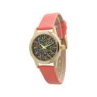 Olivia Pratt Womens Pink Strap Watch-40002coral