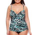 Trimshaper Reflections Tankini Swim Top - Plus