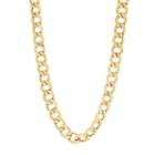 Made In Italy Hollow Curb 22 Inch Chain Necklace