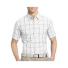 Izod Short-sleeve Chambray Woven Button-front Shirt