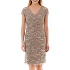 Scarlett Cap-sleeve Tiered Lace Dress