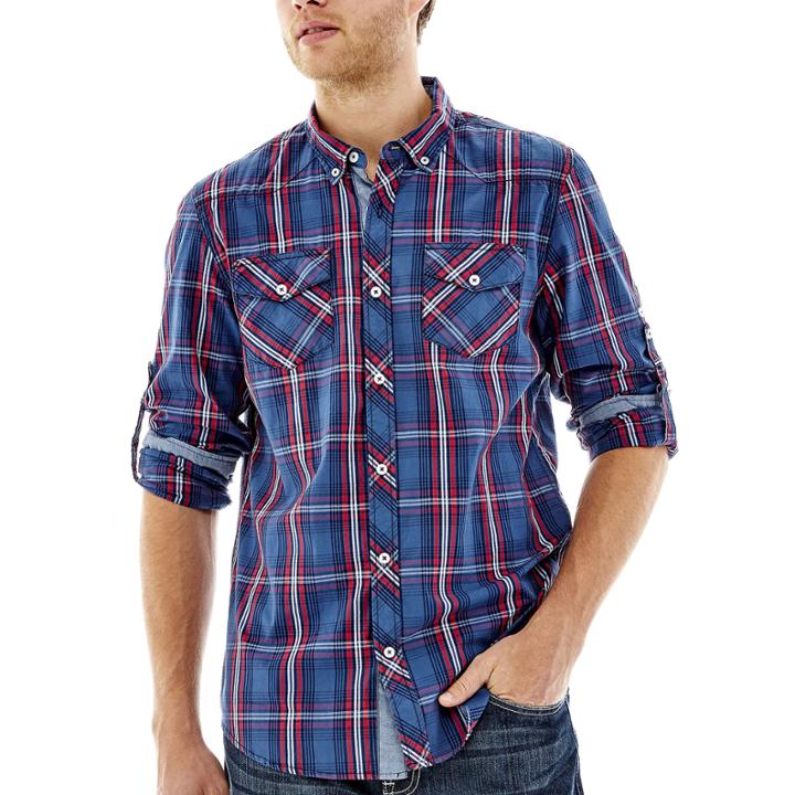 I Jeans By Buffalo Mydo Long-sleeve Woven Shirt