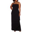 Scarlett Sleeveless Illusion-yoke Dress - Plus