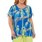 Alfred Dunner Corsica Parrot Print T-shirt-plus