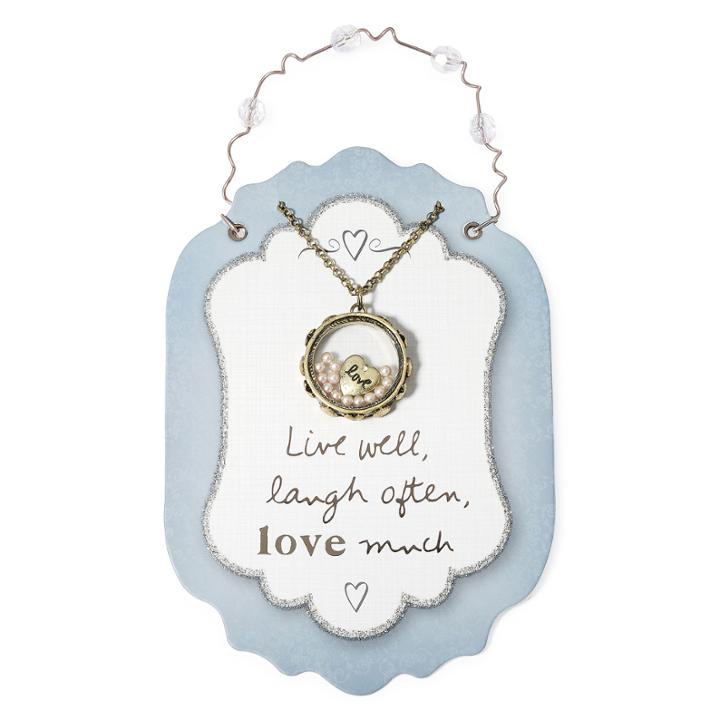 Messages From The Heart By Sandra Magsamen Love Disc Pendant Necklace