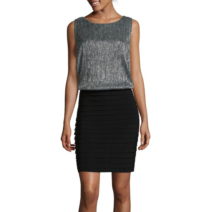 Scarlett Sleeveless Blouson Shutter Dress