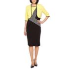 Maya Brooke 3/4 Sleeve Jacket Mid Length Dress
