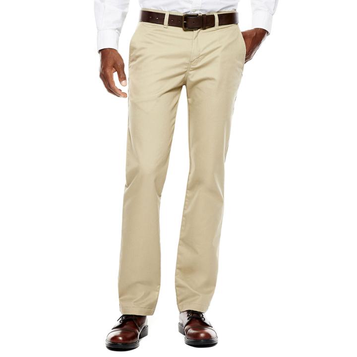 Dickies Slim-fit Flat-front Khakis