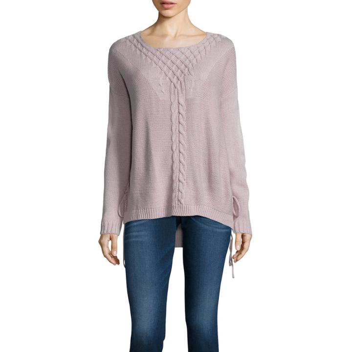 Freshman Marled Drop Round Neck Pullover Sweater-juniors