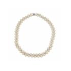 Cultured Freshwater Pearl Sterling Silver Bead Necklace