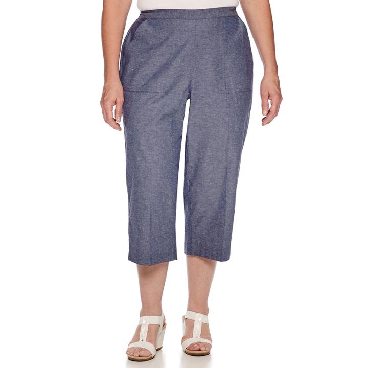 Alfred Dunner Augustine Pull-on Capri Pants
