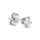 Mens 1/6 Ct. T.w.diamond 14k White Gold Stud Earring