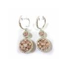 3 Ct. T.w. Pink Diamond 18k Gold Drop Earrings