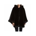 Excelled Leather Hooded Swing Coat