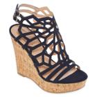 Style Charles Apple Womens Wedge Sandals