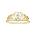 Enchanted Fine Jewelry By Disney Enchanted By Disney Womens Genuine Round Diamond Accent 10k Gold Promise Ring