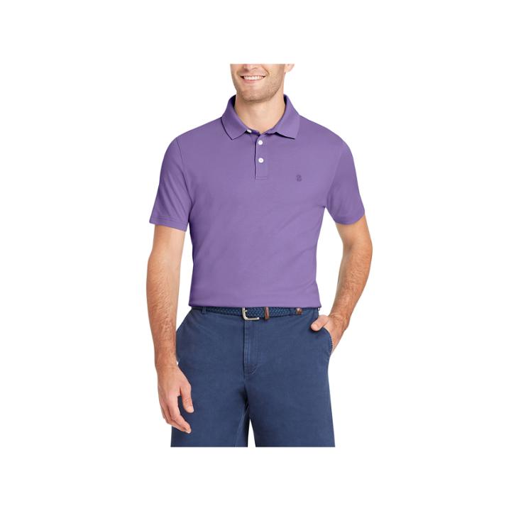Izod Interlock Easy Care Short Sleeve Polo Shirt