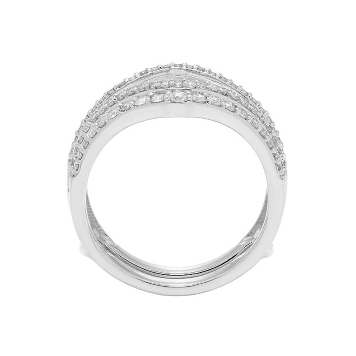 Womens 5/8 Ct. T.w. White Diamond 14k Gold Ring Enhancer