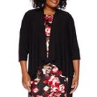 R & M Richards 3/4 Sleeve Swing Shrug - Plus
