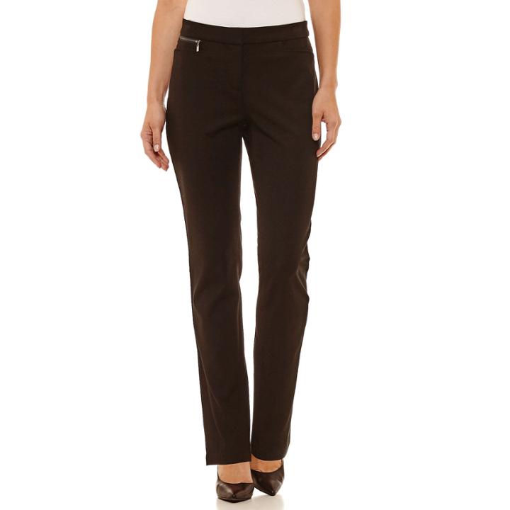 Rafaella Twill Flat Front Pants