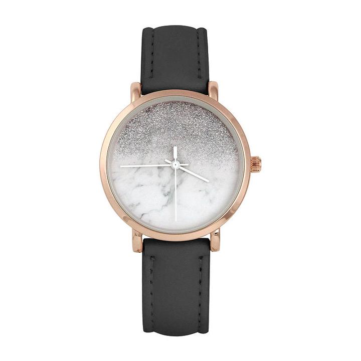 Mixit Womens Black Strap Watch-pt5276rgbk