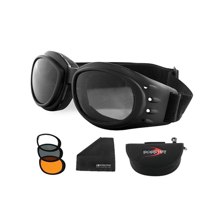 Bobster Cruiser 2 Interchange Goggle Black Frame W/3 Lenses