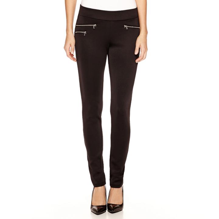 A.n.a Faux Zip-pocket Ponte Knit Leggings