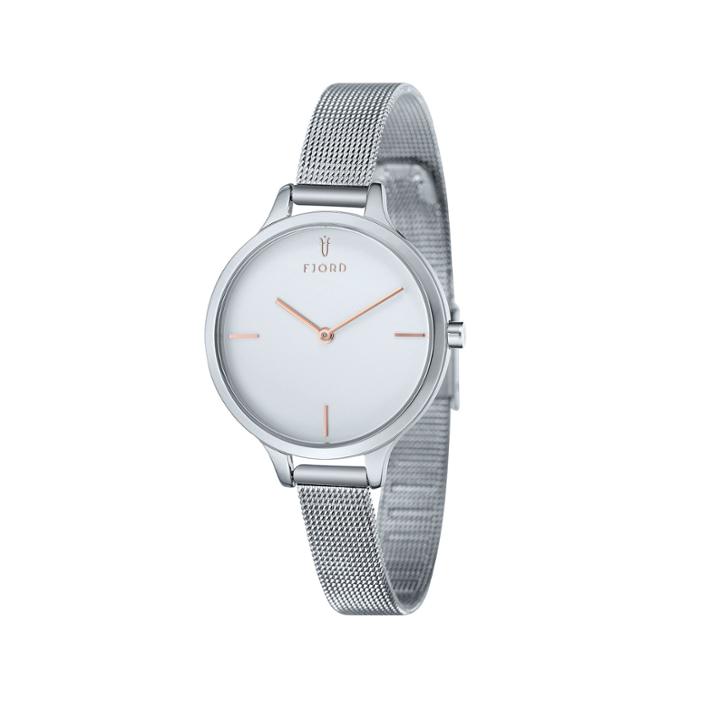 Fjord Womens Silver Tone Expansion Watch-fj-6027-22