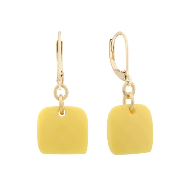 Gloria Vanderbilt Yellow Drop Earrings