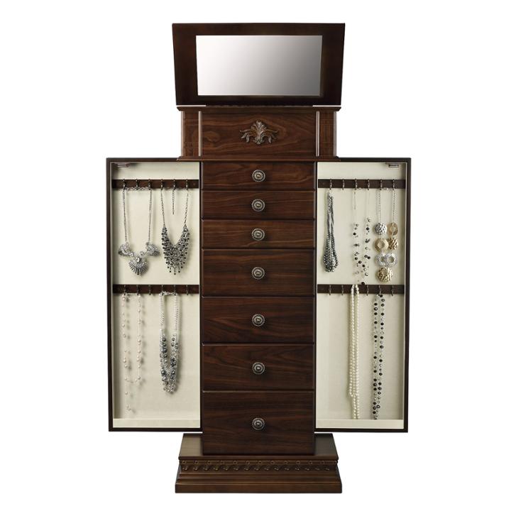 Chestnut Jewelry Armoire