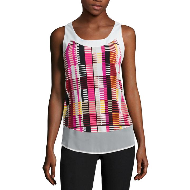 Worthington Mixed Media Tank Top