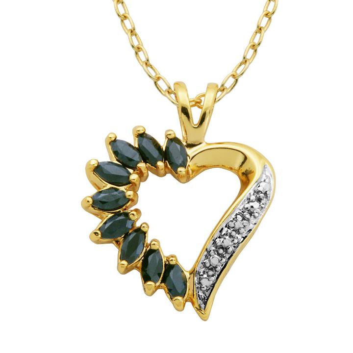 Sparkle Allure White Heart Pendant Necklace