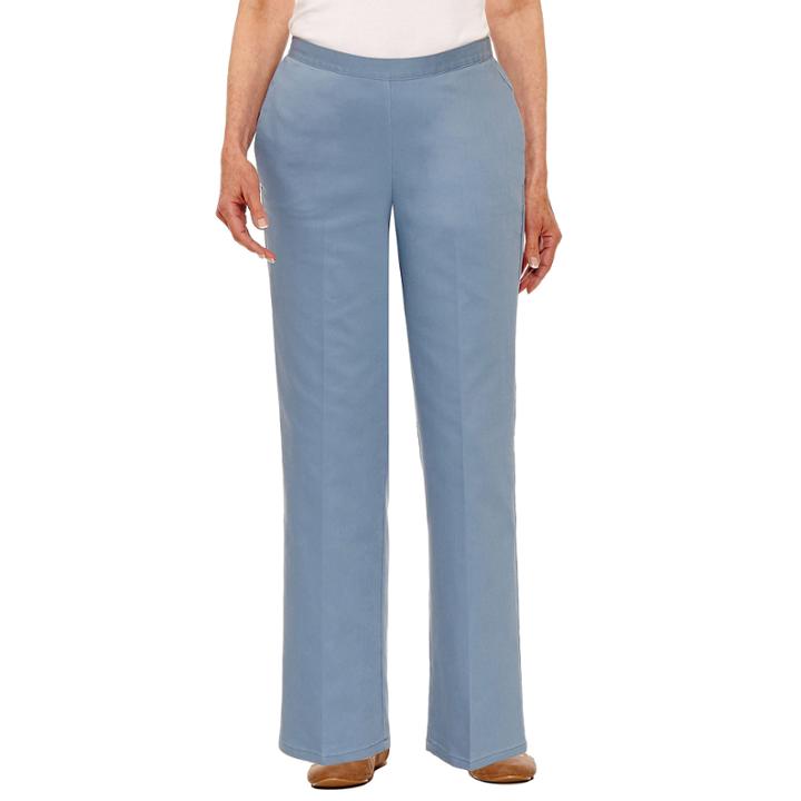 Alfred Dunner Blue Lagoon Woven Pull-on Pants-petites