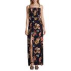 By & By Sleeveless Floral Maxi Dress-juniors