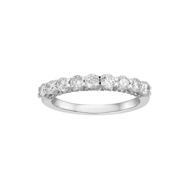 Limited Quantities 1 Ct. T.w. Round 14k White Gold Band Ring